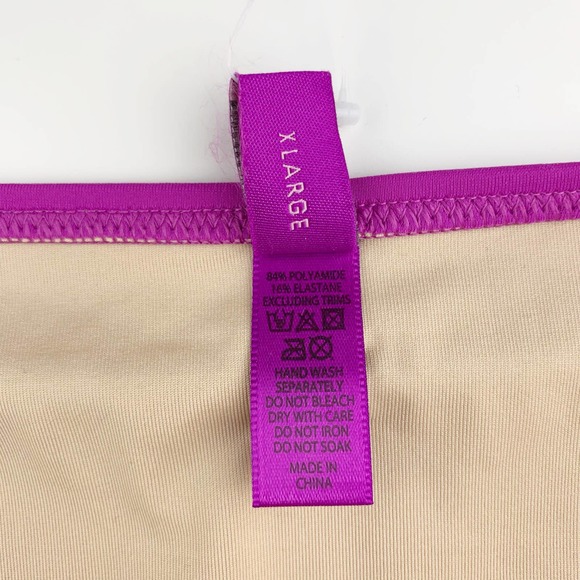 New L’Agent by Agent Provocateur Honore Bikini Bottom Purple Swim Women’s XL - Picture 7 of 10